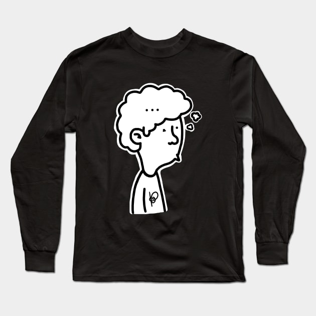 Thinking Long Sleeve T-Shirt by Ckoe